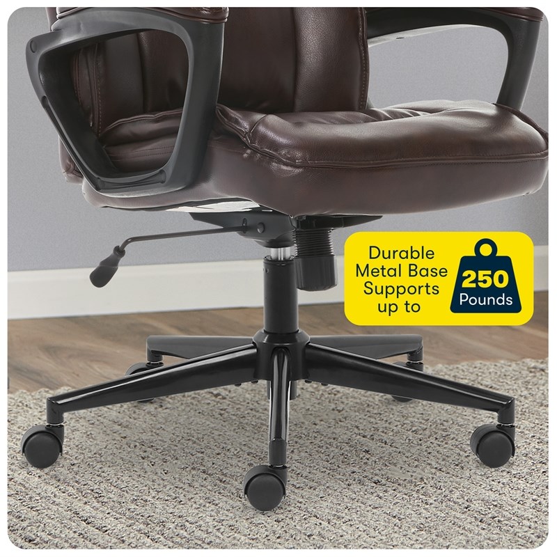 Serta Hannah Office Chair Biscuit Bonded Leather