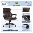 Serta Hannah Office Chair Biscuit Bonded Leather