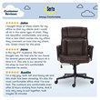 Serta Hannah Office Chair Biscuit Bonded Leather