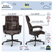 Serta Hannah Office Chair Biscuit Bonded Leather