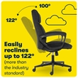 Serta Hannah Microfiber Office Chair with Headrest Pillow Charcoal Gray