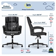 Serta Hannah Office Chair Black Bonded Leather