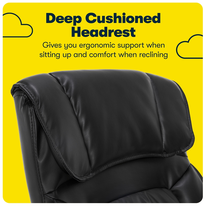 Serta Hannah Office Chair Black Bonded Leather