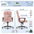 Serta Connor Office Chair Pink Microfiber
