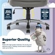 Serta Fairbanks Big and Tall Executive Office Chair Gray Bonded Leather