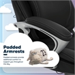Serta Bryce Office Chair Patented AIR Lumbar Technology Bonded Leather Black