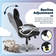 Serta Bryce Office Chair Patented AIR Lumbar Technology Bonded Leather Black