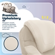 Serta Bryce Office Chair Patented AIR Lumbar Technology Bonded Leather Cream