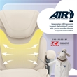 Serta Bryce Office Chair Patented AIR Lumbar Technology Bonded Leather Cream