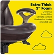 Serta Claremont Back in Motion Office Chair in Brown Bonded Leather