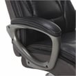 Serta Lautner Executive Office Chair Black Bonded Leather and Gray Mesh