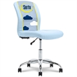 Serta Essential Armless Desk Chair with Breathable Lightweight Mesh Back Blue