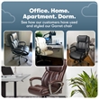 Serta Garret Executive Office Chair Cognac Bonded Leather