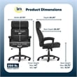 Serta Comfort Executive Big & Tall Ergonomic Office Chair Bonded Leather Black