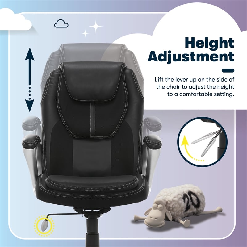 Serta Amplify Executive Office Chair Black