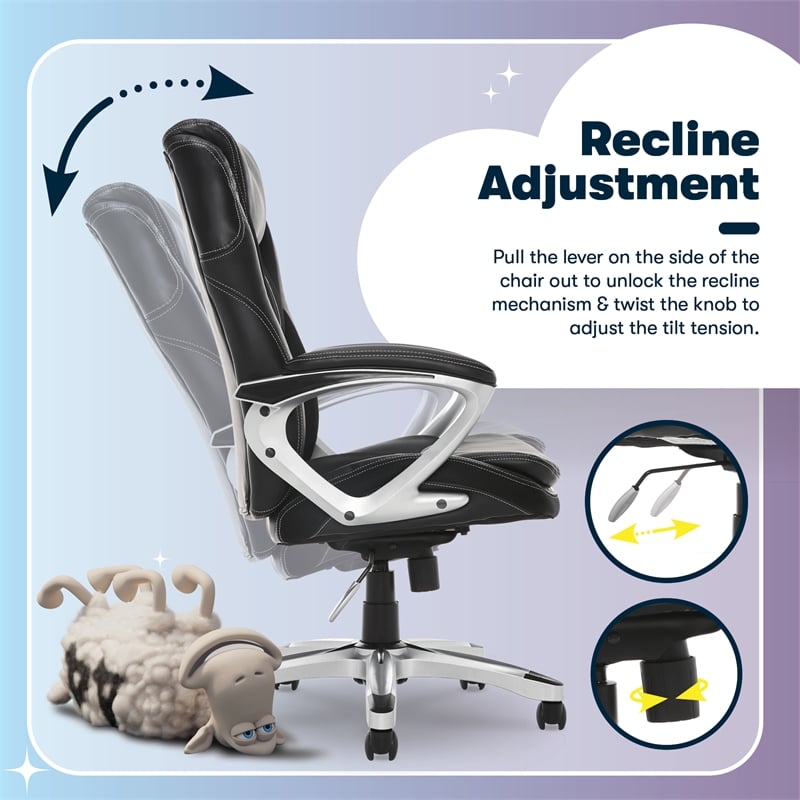 Serta Amplify Executive Office Chair Black