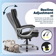 Serta Fairbanks Big and Tall Executive Office Chair Black Bonded Leather
