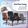 Serta Fairbanks Big and Tall Executive Office Chair Black Bonded Leather
