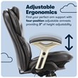 Serta Claremont Back in Motion Office Chair in Black Bonded Leather