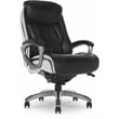 Serta Lautner Executive Office Chair Black Bonded Faux Leather and White Mesh