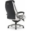 Serta Lautner Executive Office Chair Black Bonded Faux Leather and White Mesh