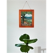 Dale Tiffany Handmade Mosaic Art Glass Wall Panel in Green/Blue