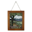 Dale Tiffany Handmade Mosaic Art Glass Wall Panel in Green/Blue
