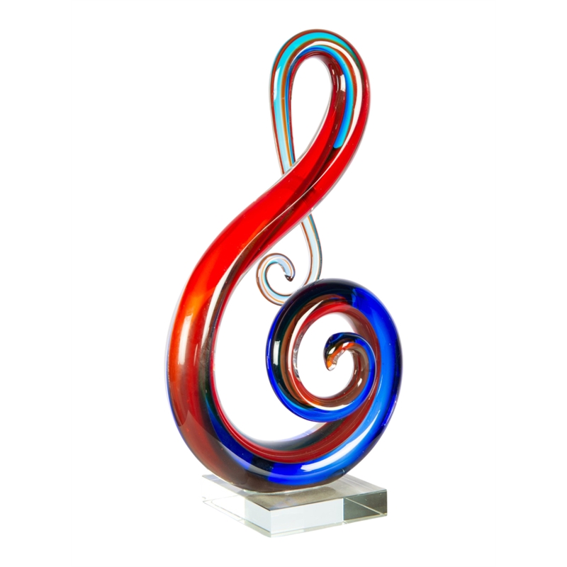 Dale Tiffany Handcrafted Art Glass Sculpture in Virtuoso
