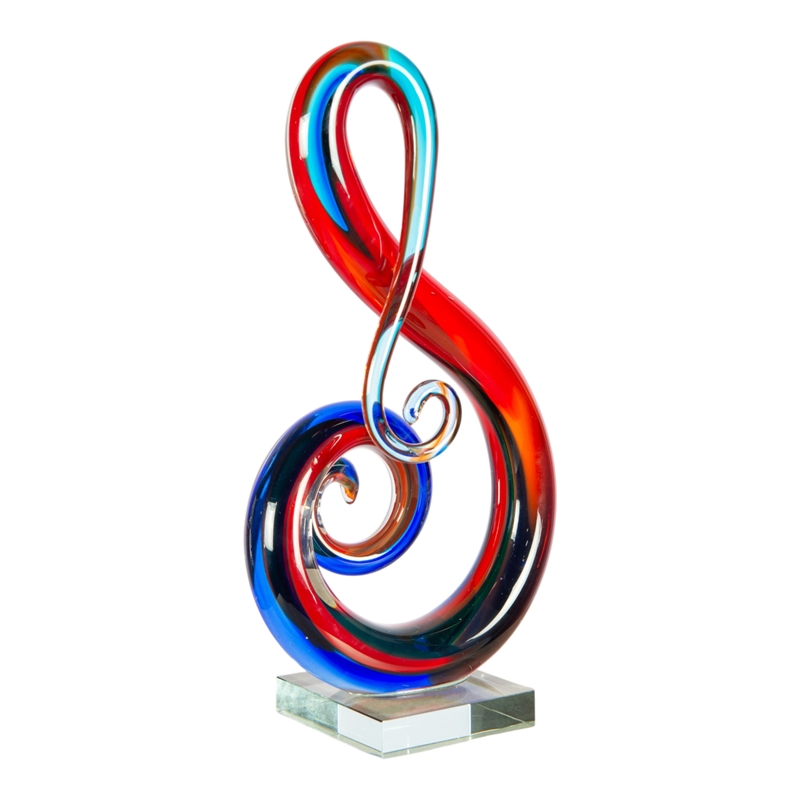 Dale Tiffany Handcrafted Art Glass Sculpture in Virtuoso
