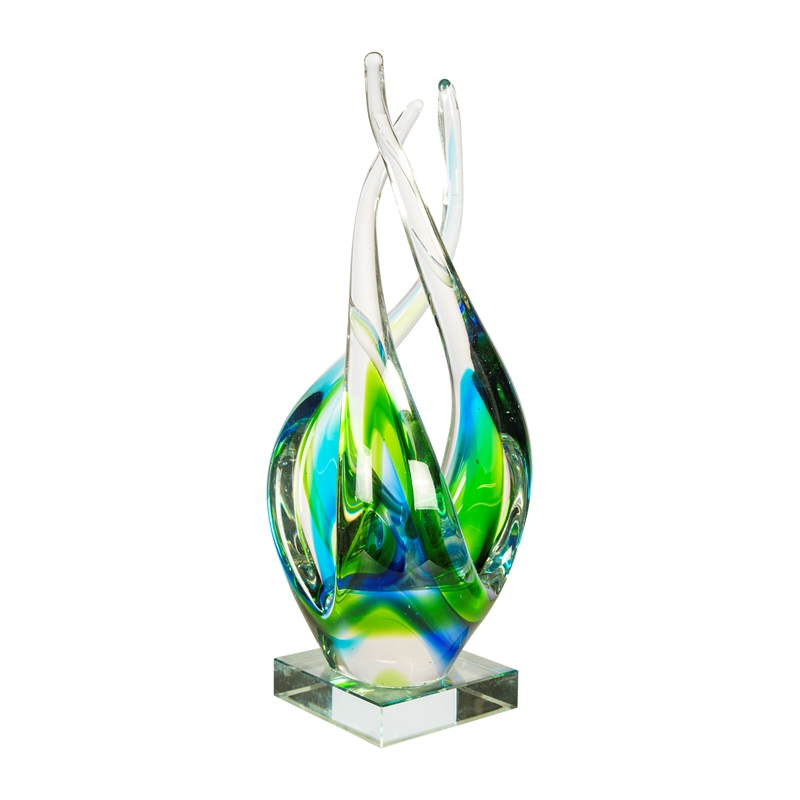 Dale Tiffany Handcrafted Art Glass Sculpture in Coastal Harmony