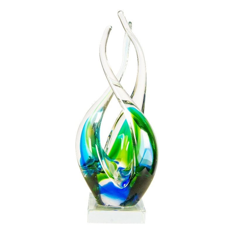Dale Tiffany Handcrafted Art Glass Sculpture in Coastal Harmony
