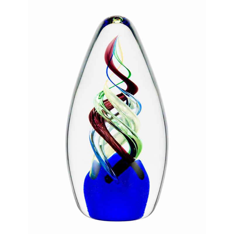 Dale Tiffany Handcrafted Art Glass Sculpture in Celestial Flame