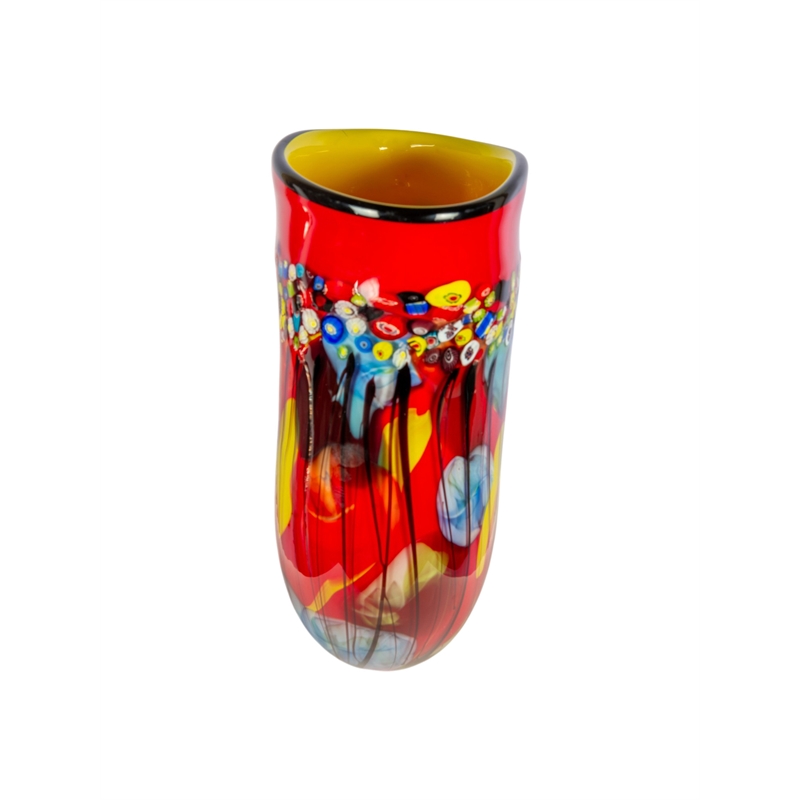Dale Tiffany Hand Blown Art Glass Vase in Morena