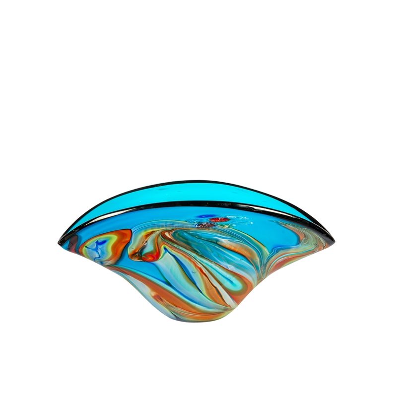 Dale Tiffany Hand Blown Art Glass Vase in Bellezza