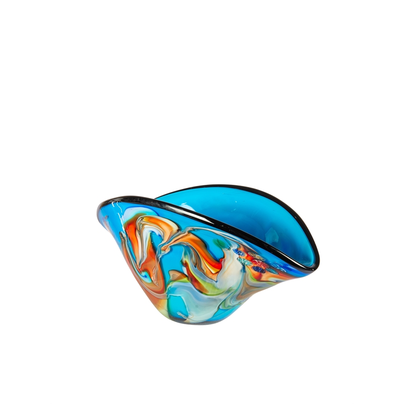 Dale Tiffany Hand Blown Art Glass Vase in Bellezza