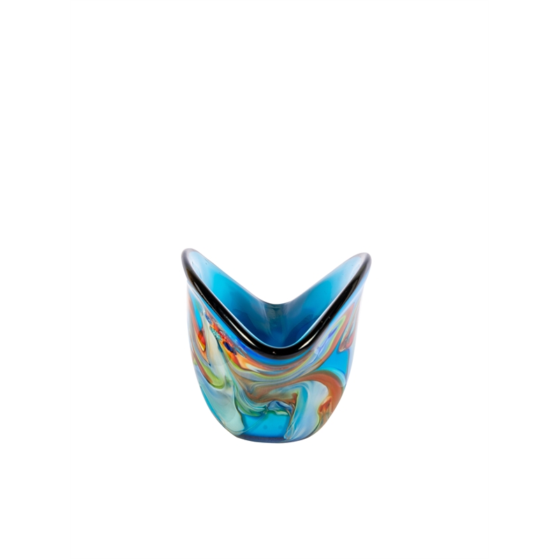 Dale Tiffany Hand Blown Art Glass Vase in Bellezza