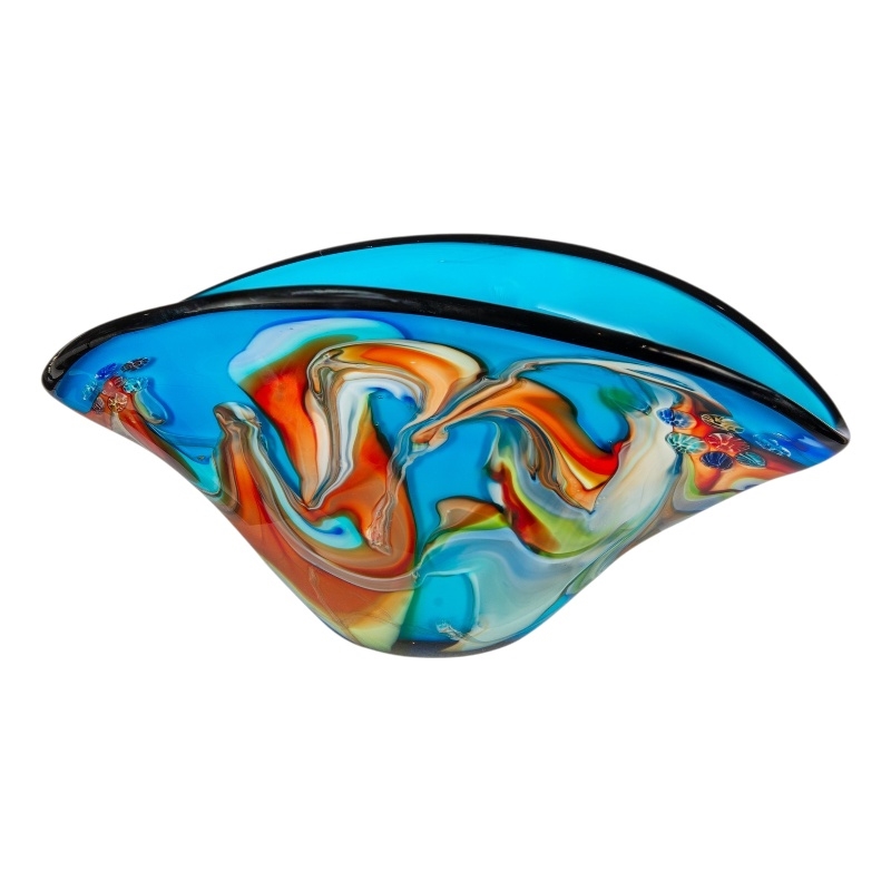 Dale Tiffany Hand Blown Art Glass Vase in Bellezza