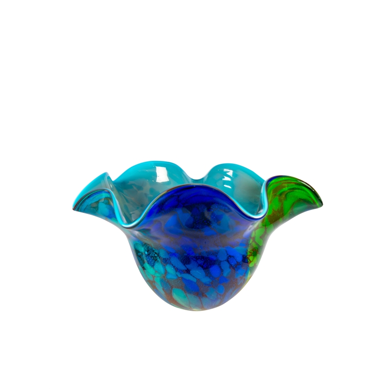 Dale Tiffany Hand Blown Art Glass Vase in Orsini