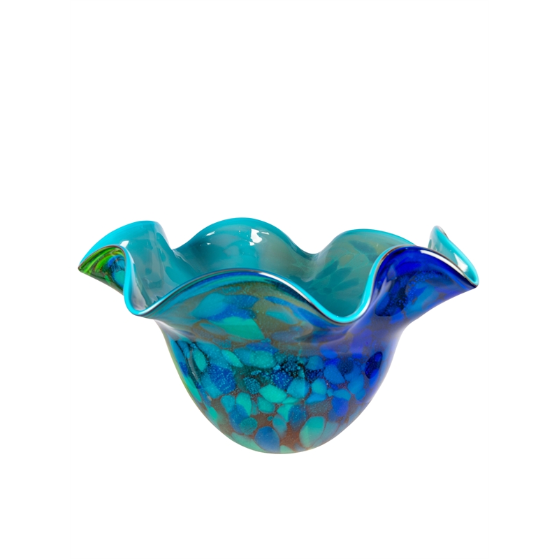 Dale Tiffany Hand Blown Art Glass Vase in Orsini