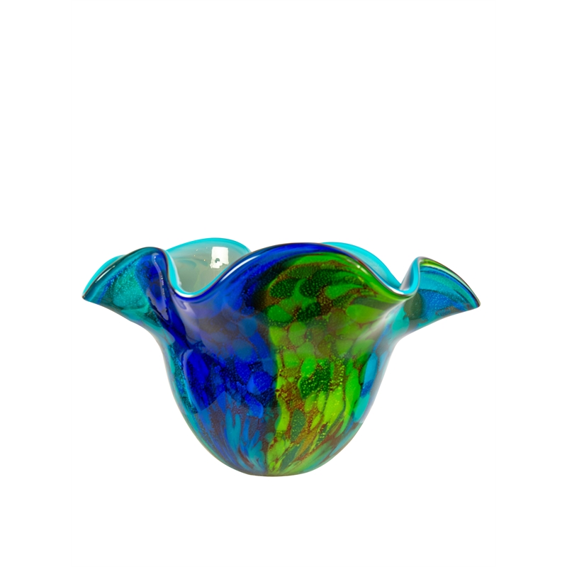 Dale Tiffany Hand Blown Art Glass Vase in Orsini