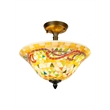 Dale Tiffany Bradshaw Mosaic Flush Mount