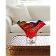 Dale Tiffany Cinnabar Wave Art Glass Vase