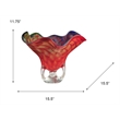 Dale Tiffany Cinnabar Wave Art Glass Vase
