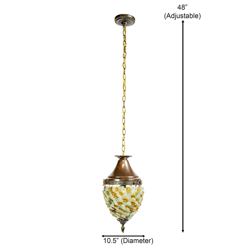 Dale Tiffany Glass Flower Hanging Fixture