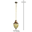 Dale Tiffany Glass Flower Hanging Fixture
