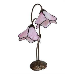 Dale Tiffany Poelking 1 Light Blue Lily Table Lamp