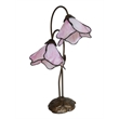 Dale Tiffany Poelking 2 Light Pink Lily Table Lamp