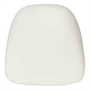 Flash Furniture Hard Chiavari Fabric Seat Cushion in Ivory