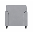 Flash Furniture Leather Reception Chair in Gray