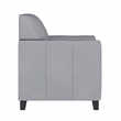 Flash Furniture Leather Reception Chair in Gray